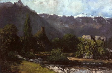  realistische Kunst - Le Glacier realistischer Maler Gustave Courbet